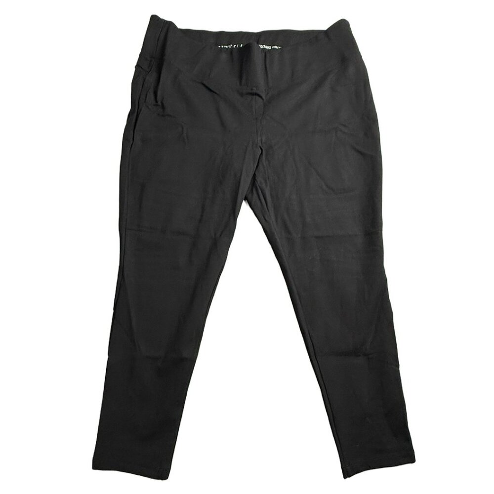 Black Slim Factor Luxe 3X Legging Dress Pants
